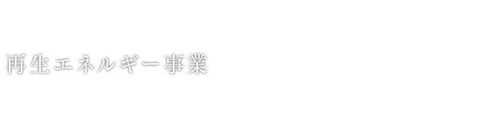 再生エネルギー事業